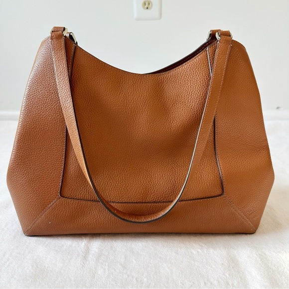 Kate Spade Lena Triple Compartment Shoulder Bag Leather Warm Gingerbread KH435 - Picture 7 of 16
